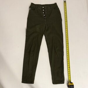 Bongo Olive Green High-Waisted Pants jeans